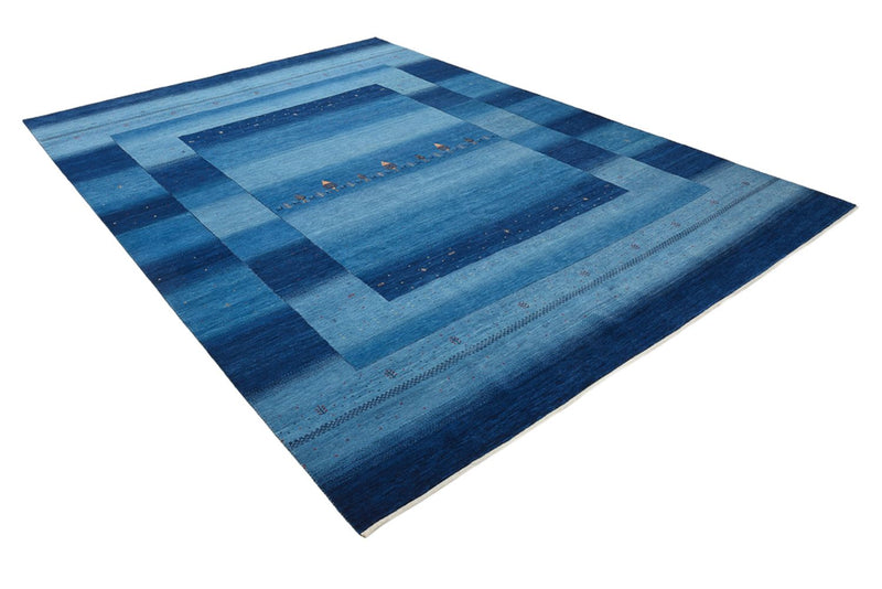 Gabbeh Rug - Loribaft Indus - 345 x 247 cm - sea blue