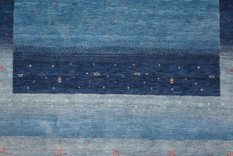 Gabbeh Rug - Loribaft Indus - 304 x 204 cm - sea blue