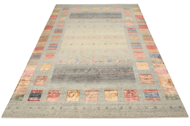Gabbeh Rug - Loribaft Indus - 354 x 248 cm - dark beige