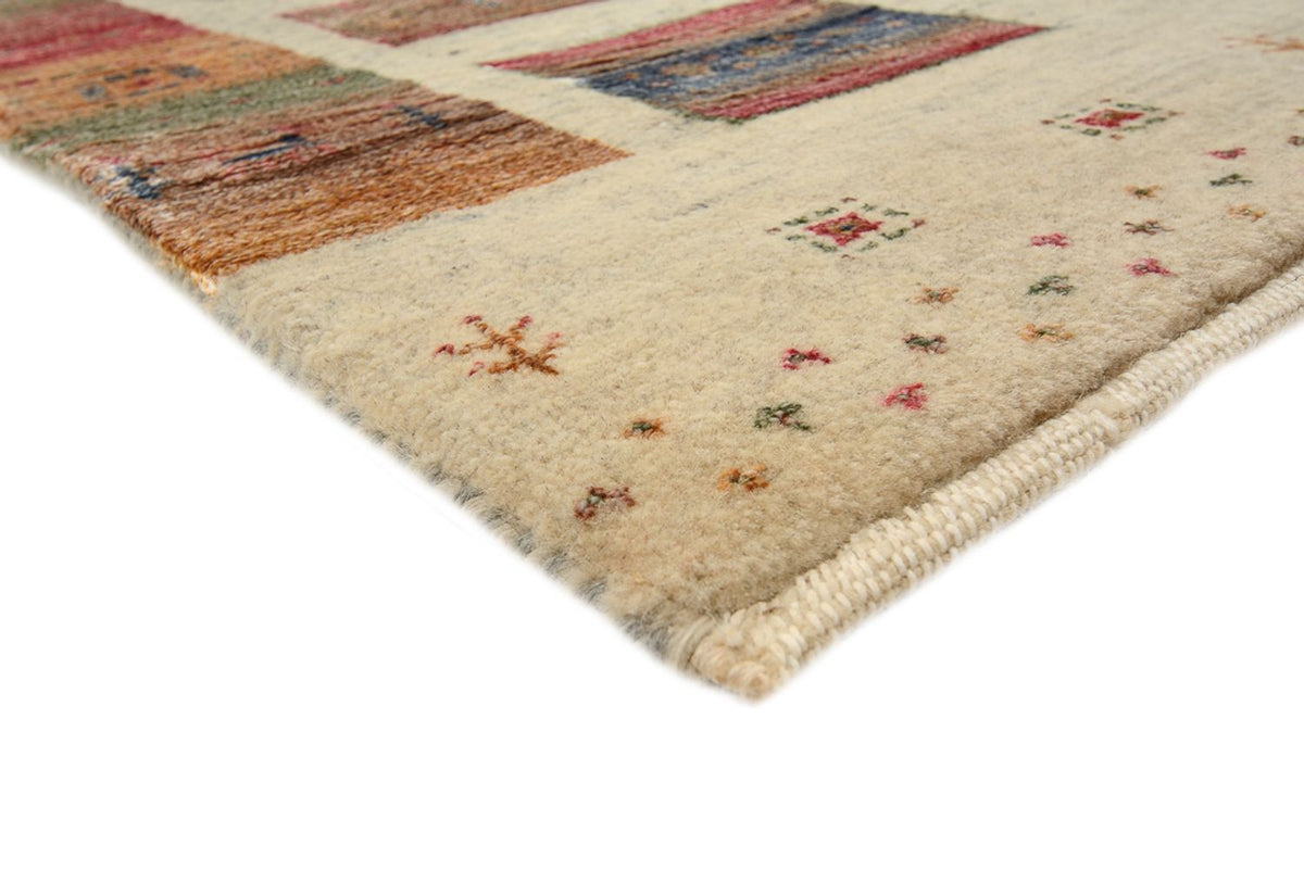 Gabbeh Rug - Loribaft Indus - 205 x 157 cm - dark beige