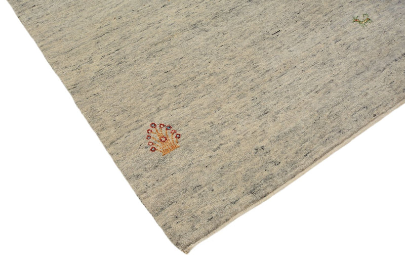 Runner Gabbeh Rug - Loribaft Indus - 238 x 82 cm - dark beige