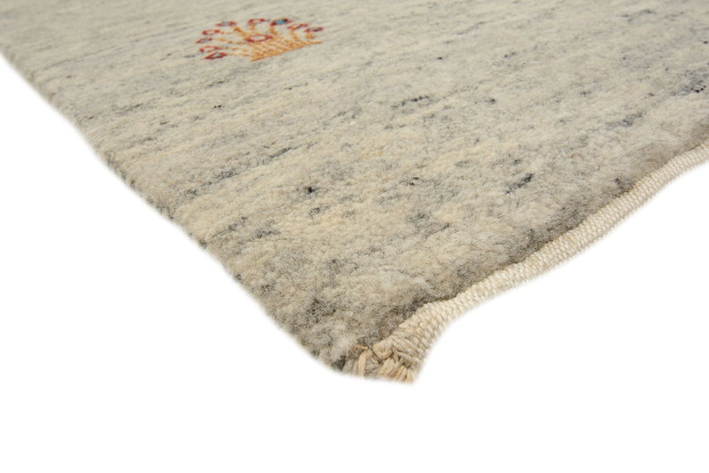 Runner Gabbeh Rug - Loribaft Indus - 238 x 82 cm - dark beige