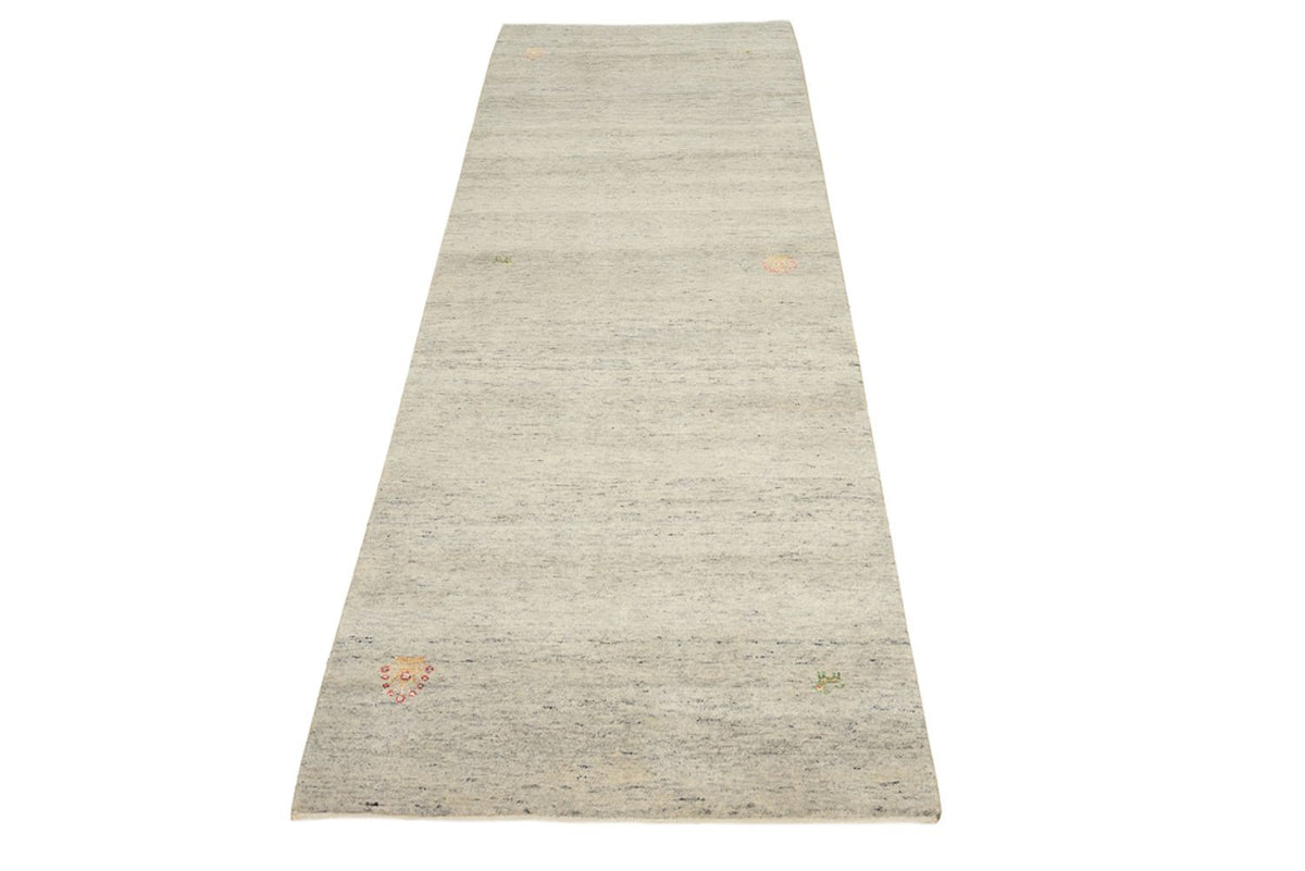 Runner Gabbeh Rug - Loribaft Indus - 237 x 82 cm - dark beige