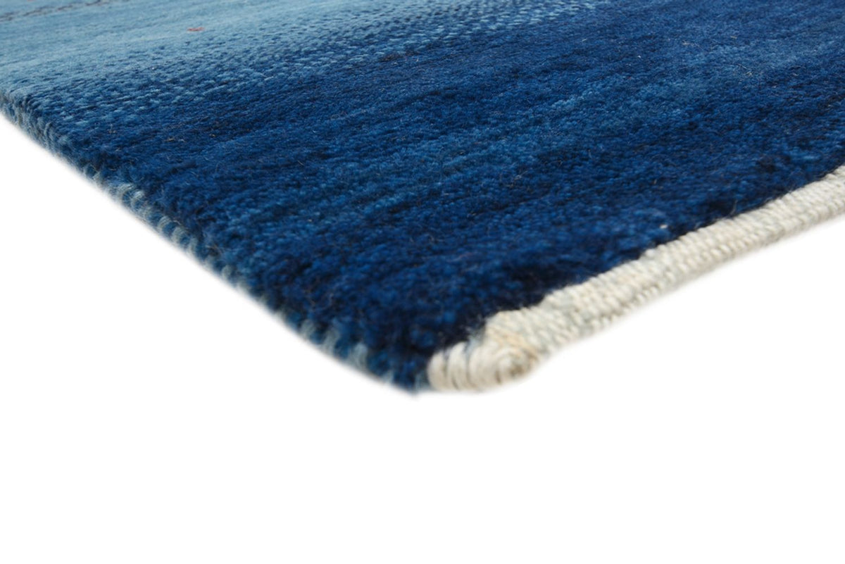 Gabbeh Rug - Loribaft Indus - 329 x 253 cm - sea blue
