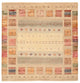Gabbeh Teppich - Loribaft Indus quadratisch  - 204 x 202 cm - hellbeige