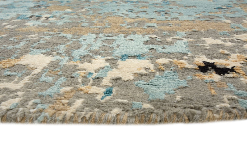 Designer Rug round  - 179 x 176 cm - multicolored