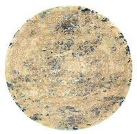 Designer Rug round  - 201 x 199 cm - multicolored