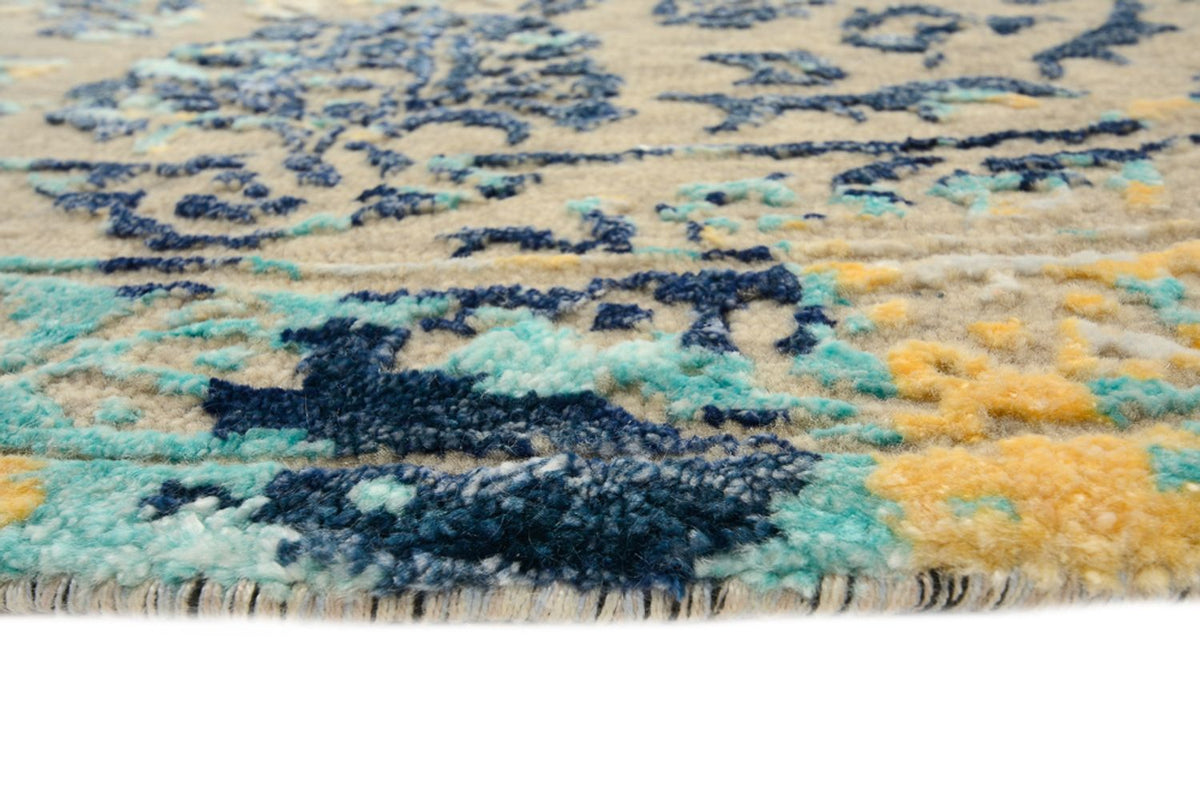 Designer Rug round  - 201 x 199 cm - multicolored