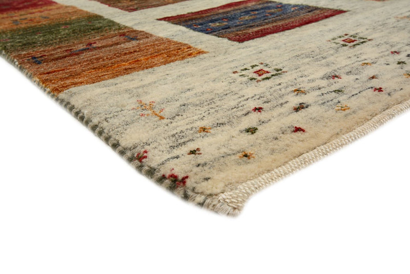 Gabbeh Rug - Loribaft Indus square  - 206 x 205 cm - multicolored