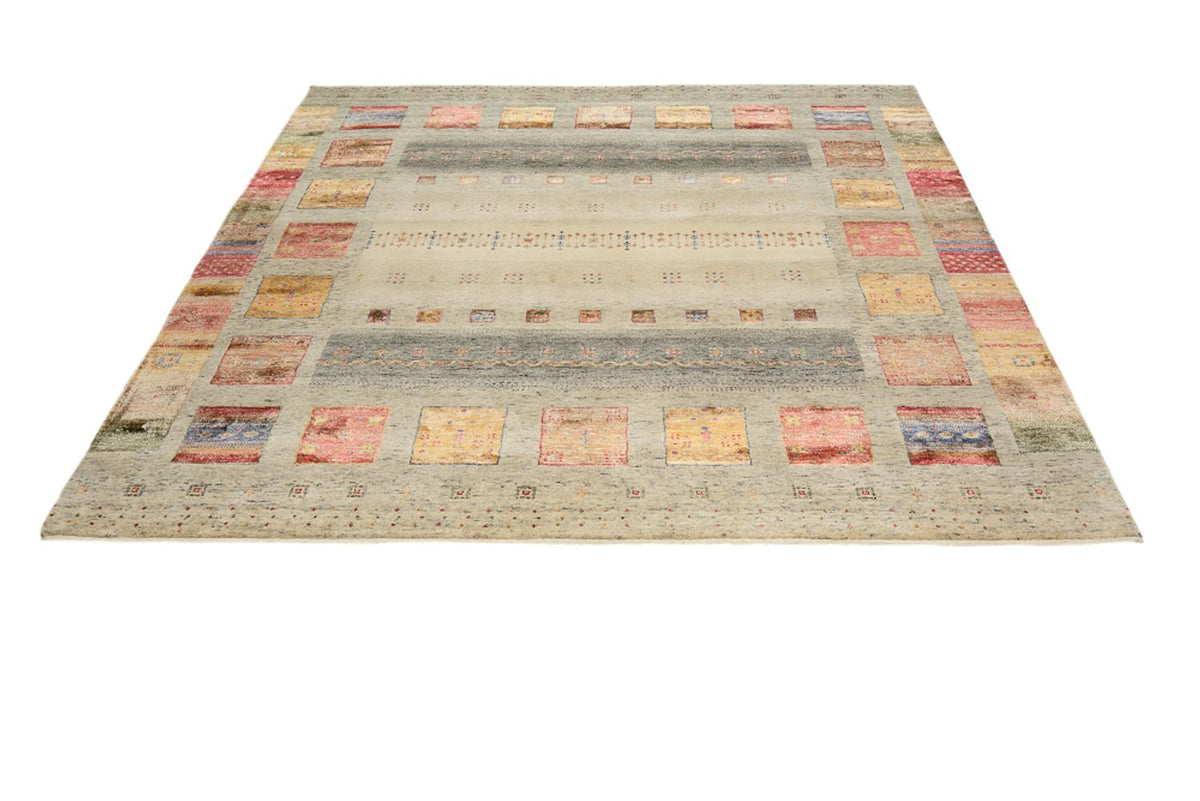 Gabbeh Rug - Loribaft Indus square  - 206 x 205 cm - multicolored
