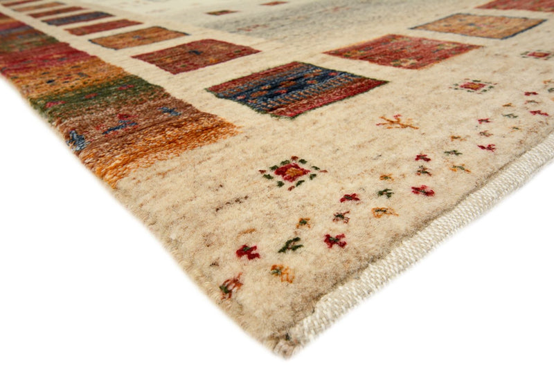 Runner Gabbeh Rug - Loribaft Indus - 298 x 84 cm - multicolored