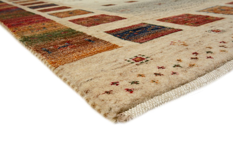 Runner Gabbeh Rug - Loribaft Indus - 295 x 82 cm - multicolored