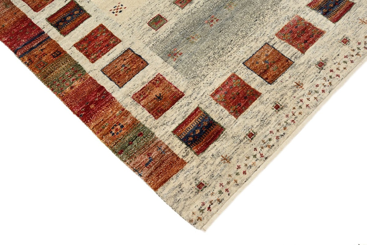 Runner Gabbeh Rug - Loribaft Indus - 294 x 82 cm - multicolored