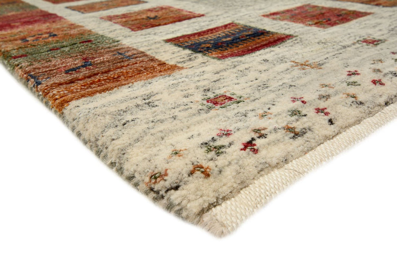 Runner Gabbeh Rug - Loribaft Indus - 294 x 82 cm - multicolored