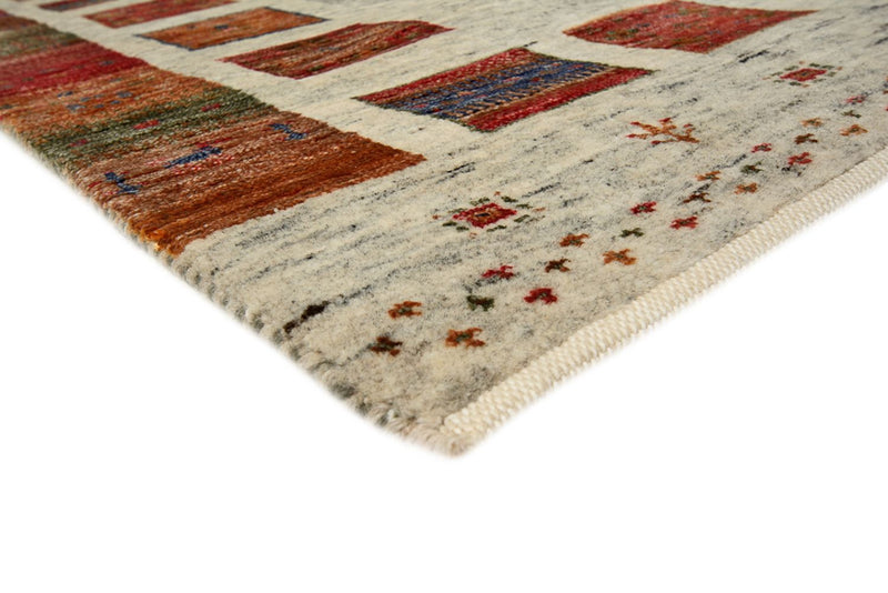 Runner Gabbeh Rug - Loribaft Indus - 256 x 84 cm - multicolored