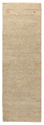 Runner Gabbeh Rug - Loribaft Indus - 241 x 74 cm - camel