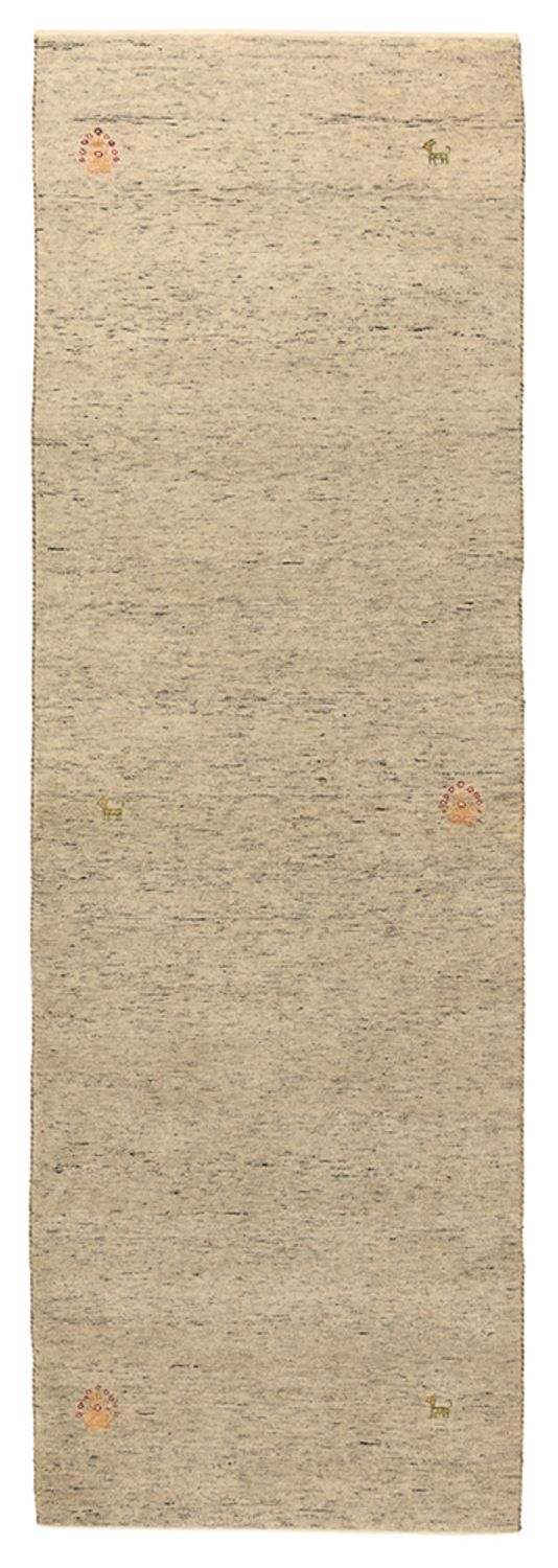 Runner Gabbeh Rug - Loribaft Indus - 241 x 74 cm - camel
