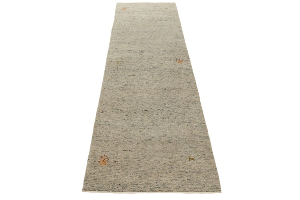 Runner Gabbeh Rug - Loribaft Indus - 241 x 74 cm - camel