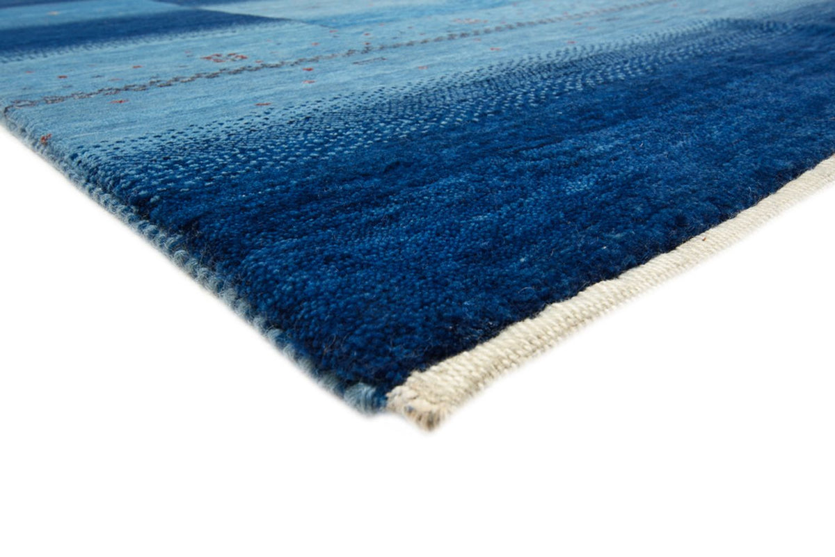 Gabbeh Rug - Loribaft Indus - 299 x 250 cm - sea blue