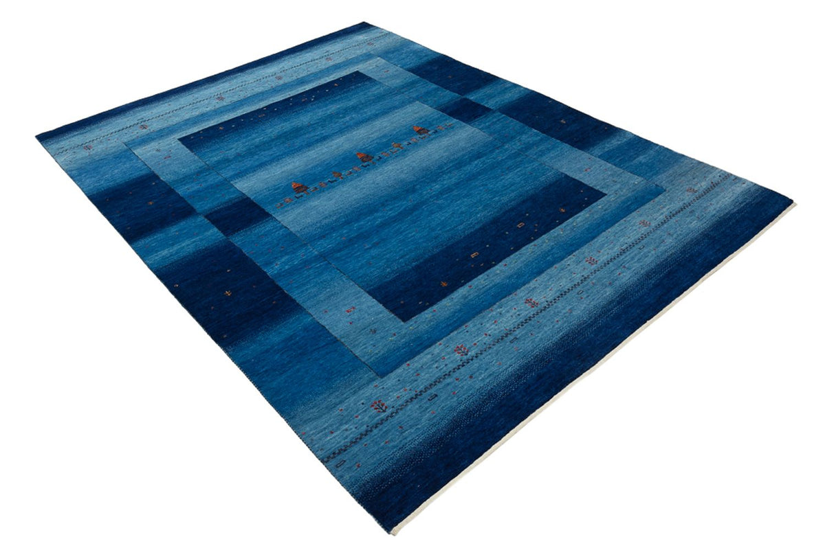 Gabbeh Rug - Loribaft Indus - 232 x 177 cm - sea blue