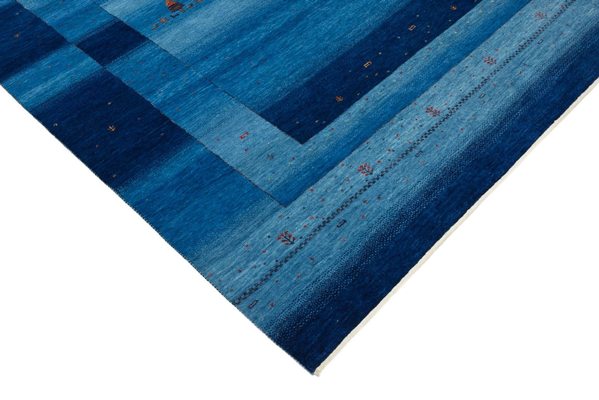 Gabbeh Rug - Loribaft Indus - 232 x 177 cm - sea blue