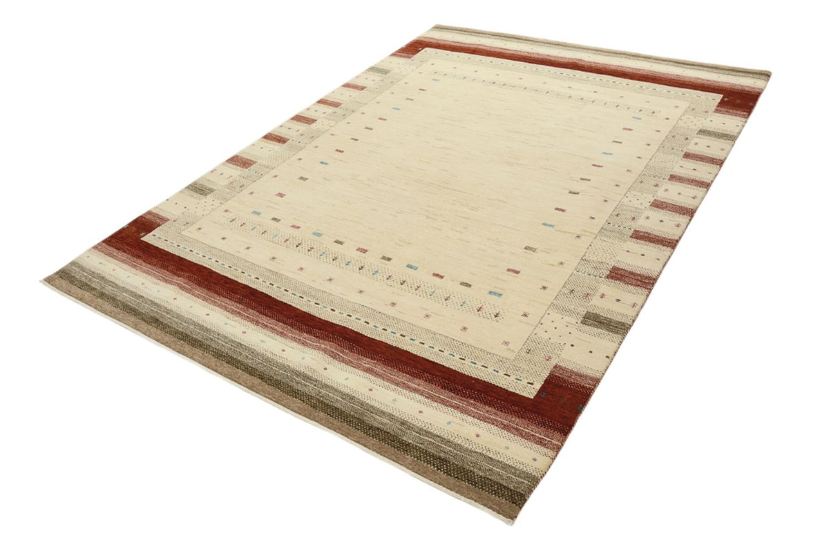 Gabbeh Rug - Loribaft Indus - 243 x 171 cm - light beige