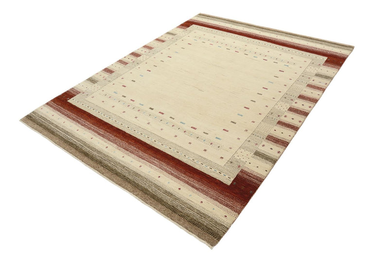 Gabbeh Rug - Loribaft Indus - 229 x 174 cm - light beige