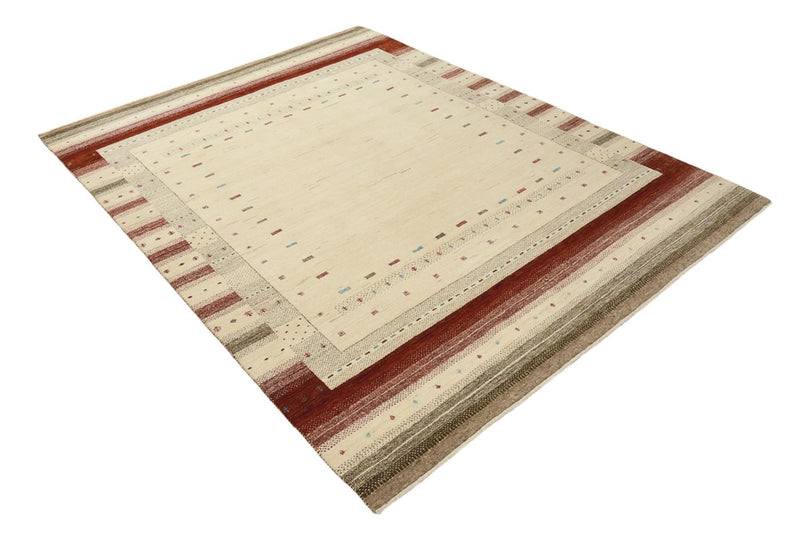 Gabbeh Rug - Loribaft Indus - 229 x 174 cm - light beige