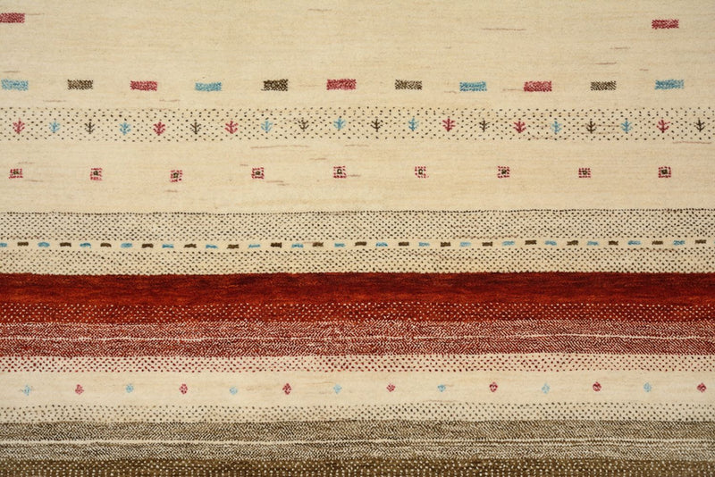 Gabbeh Rug - Loribaft Indus - 229 x 174 cm - light beige