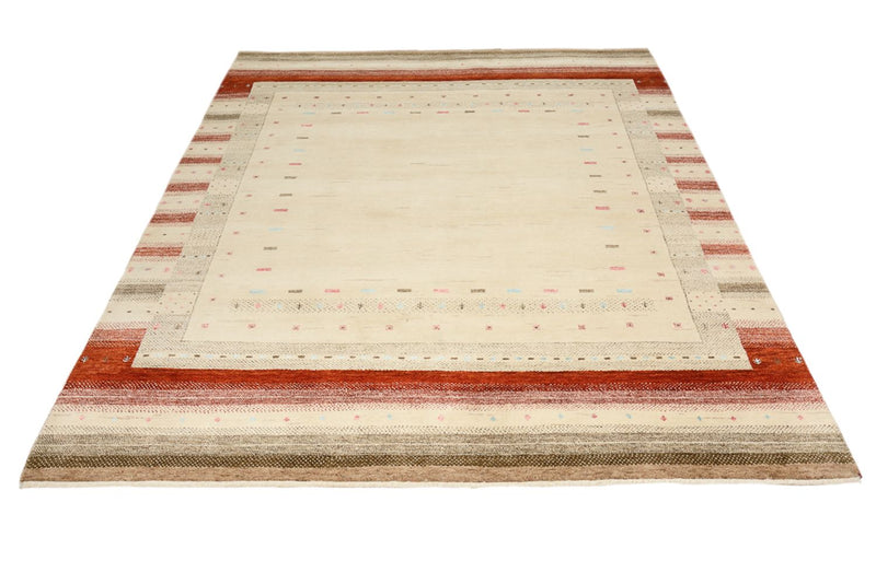 Gabbeh Rug - Loribaft Indus - 229 x 174 cm - light beige