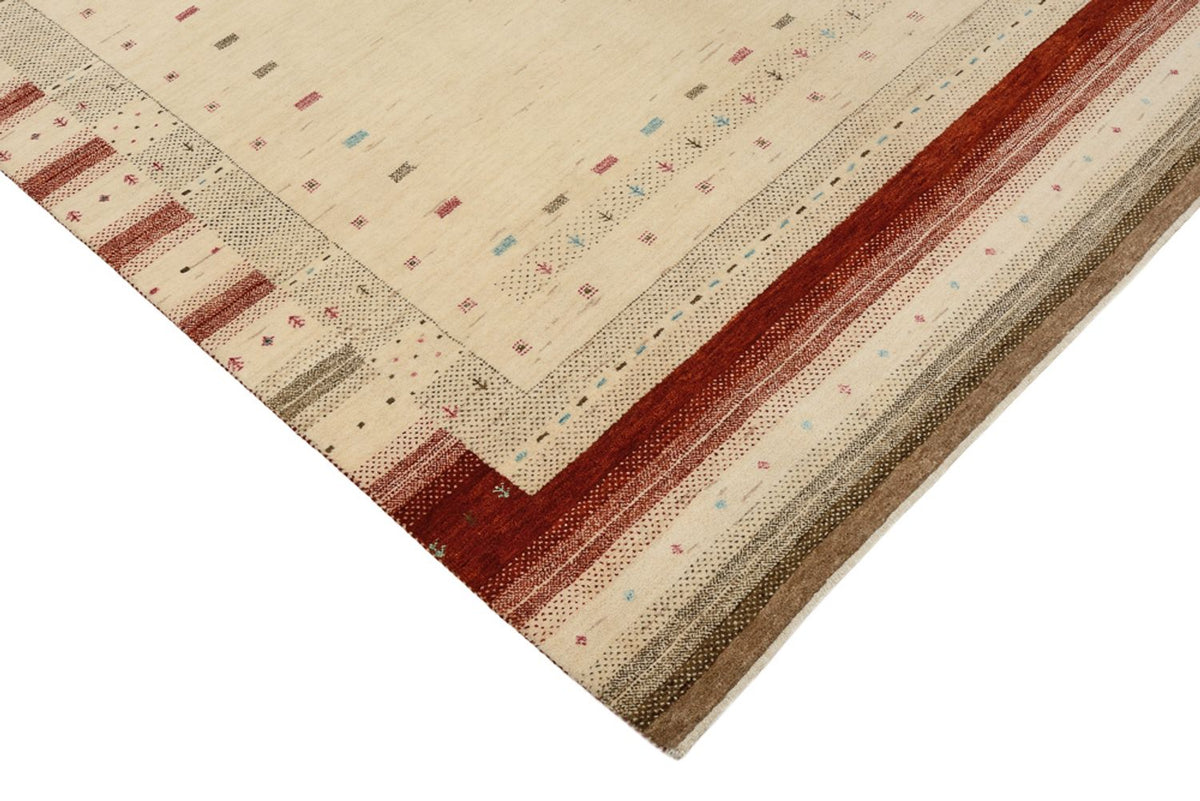 Gabbeh Rug - Loribaft Indus - 205 x 152 cm - light beige