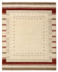 Gabbeh Rug - Loribaft Indus - 198 x 156 cm - light beige