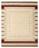 Gabbeh Rug - Loribaft Indus - 198 x 156 cm - light beige