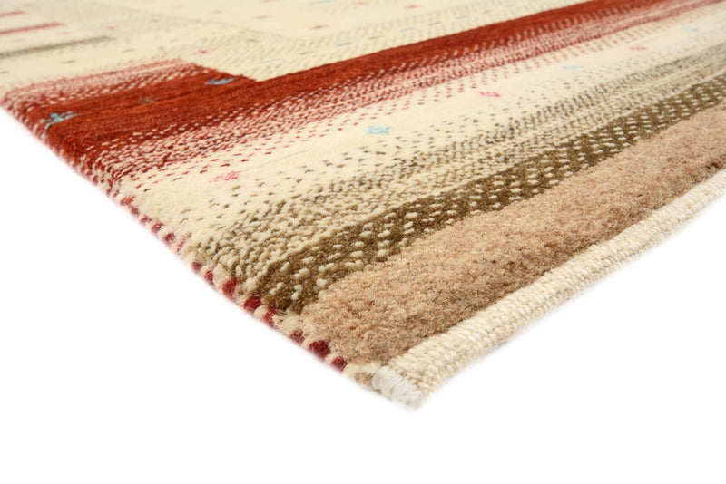 Gabbeh Rug - Loribaft Indus - 198 x 156 cm - light beige