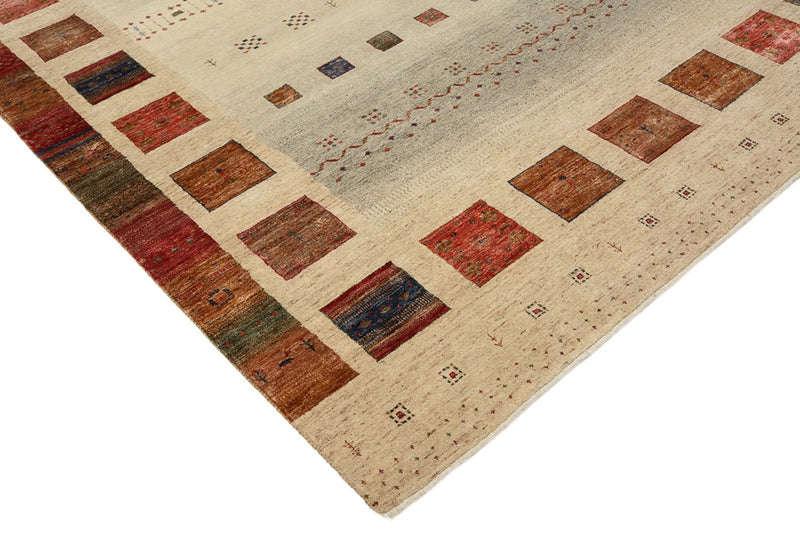 Gabbeh Rug - Loribaft Indus - 306 x 205 cm - light beige