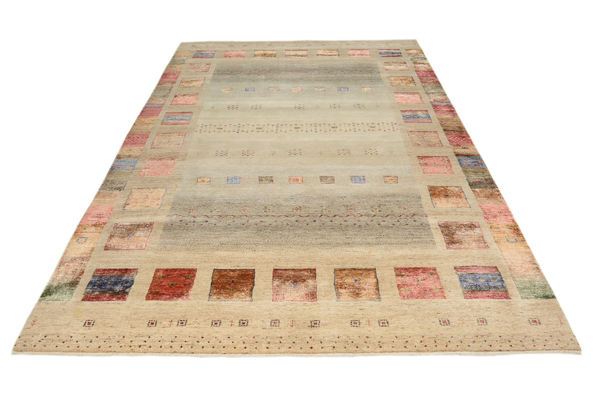 Gabbeh Rug - Loribaft Indus - 306 x 205 cm - light beige
