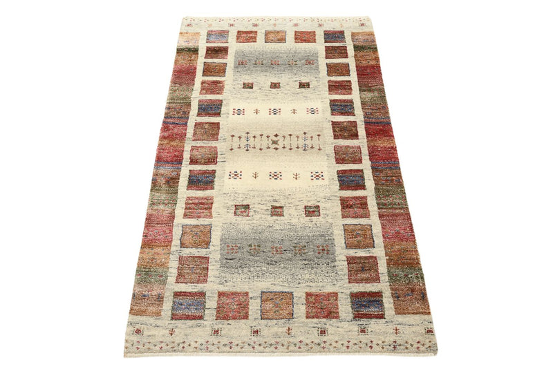 Gabbeh Rug - Loribaft Indus - 142 x 76 cm - multicolored