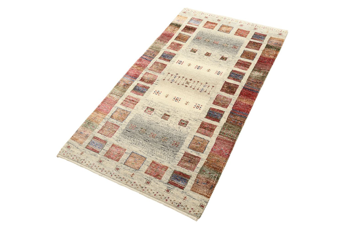 Gabbeh Rug - Loribaft Indus - 142 x 76 cm - multicolored