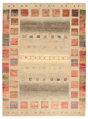 Gabbeh Rug - Loribaft Indus - 241 x 176 cm - multicolored