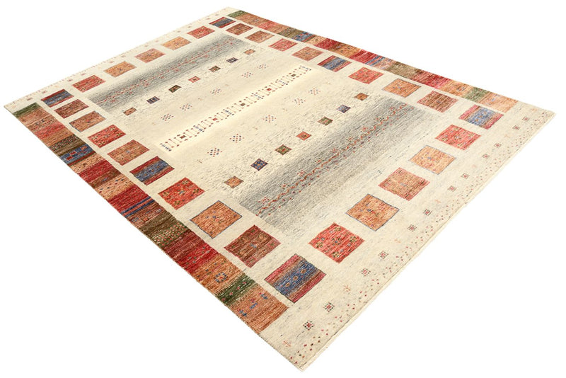 Gabbeh Rug - Loribaft Indus - 241 x 176 cm - multicolored