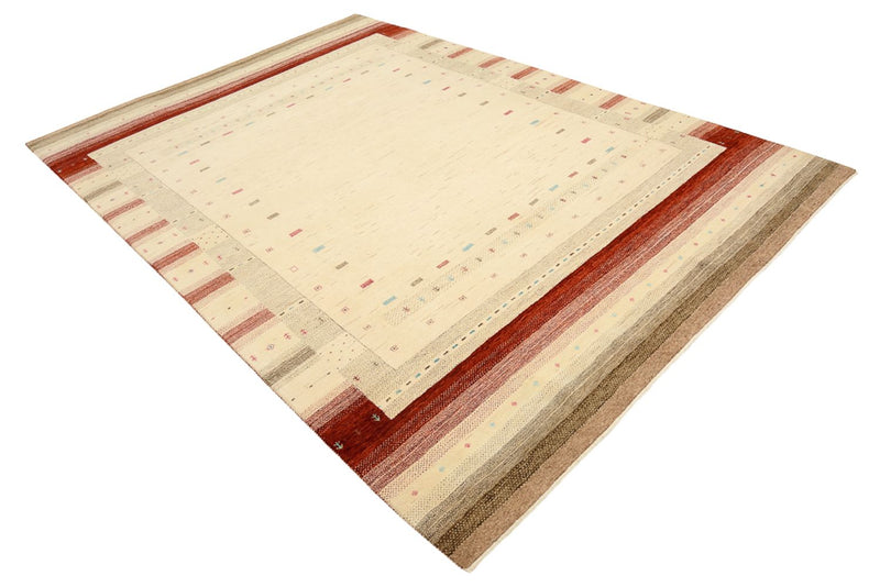 Gabbeh Rug - Loribaft Indus - 299 x 210 cm - light beige