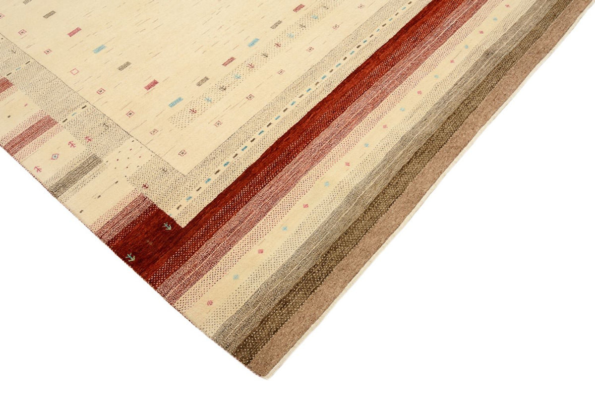 Gabbeh Rug - Loribaft Indus - 299 x 210 cm - light beige
