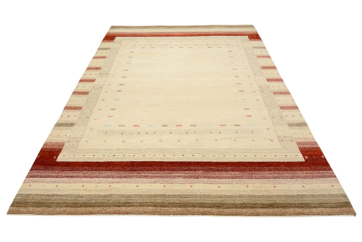 Gabbeh Rug - Loribaft Indus - 299 x 210 cm - light beige