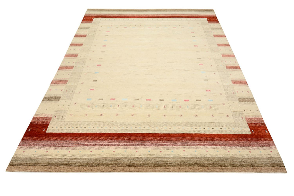 Gabbeh Rug - Loribaft Indus - 349 x 251 cm - light beige