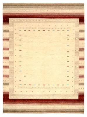 Gabbeh Rug - Loribaft Indus - 342 x 254 cm - light beige