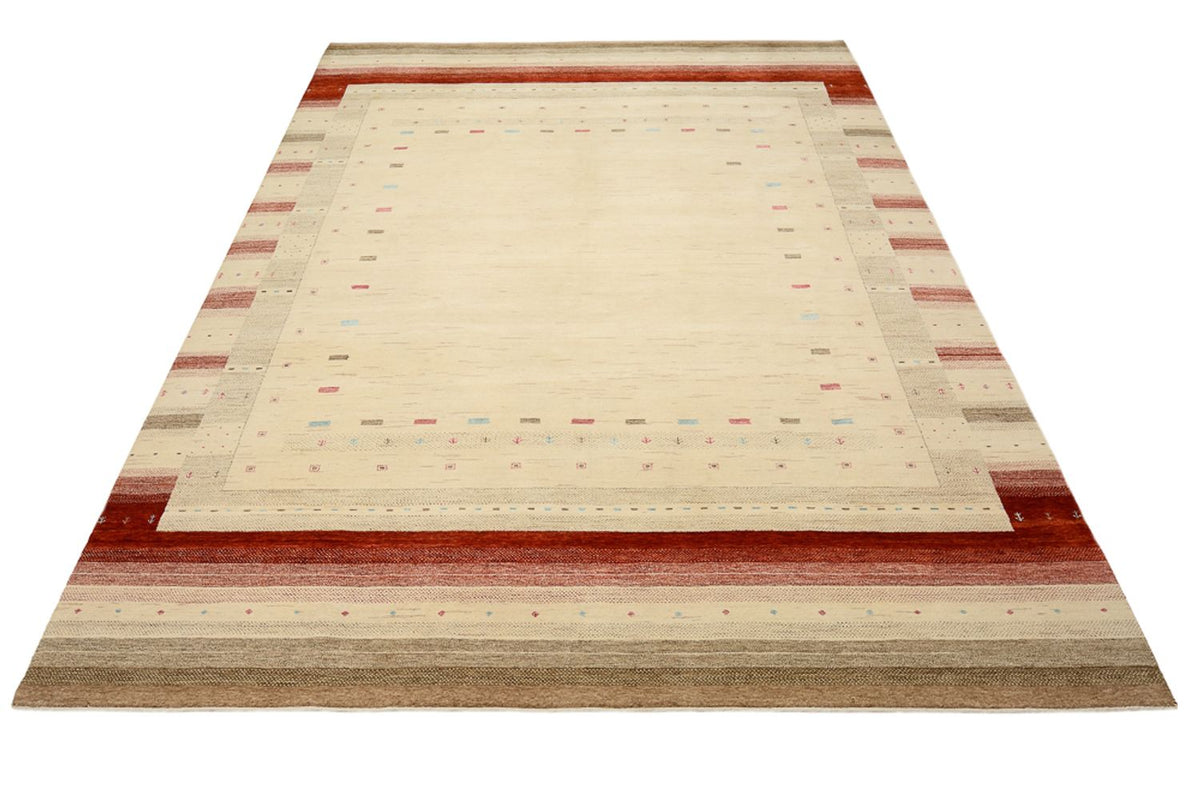 Gabbeh Rug - Loribaft Indus - 342 x 254 cm - light beige