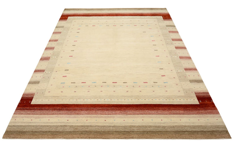 Gabbeh Rug - Loribaft Indus - 342 x 254 cm - light beige