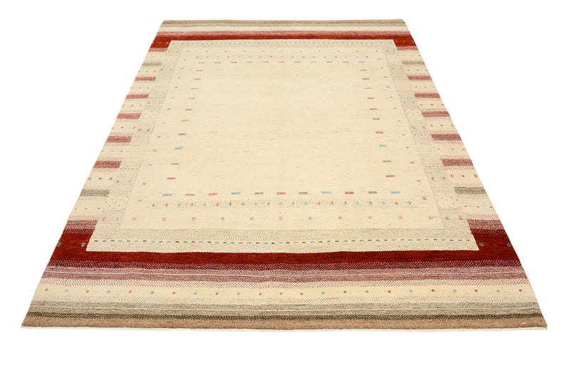 Gabbeh Rug - Loribaft Indus - 238 x 174 cm - light beige