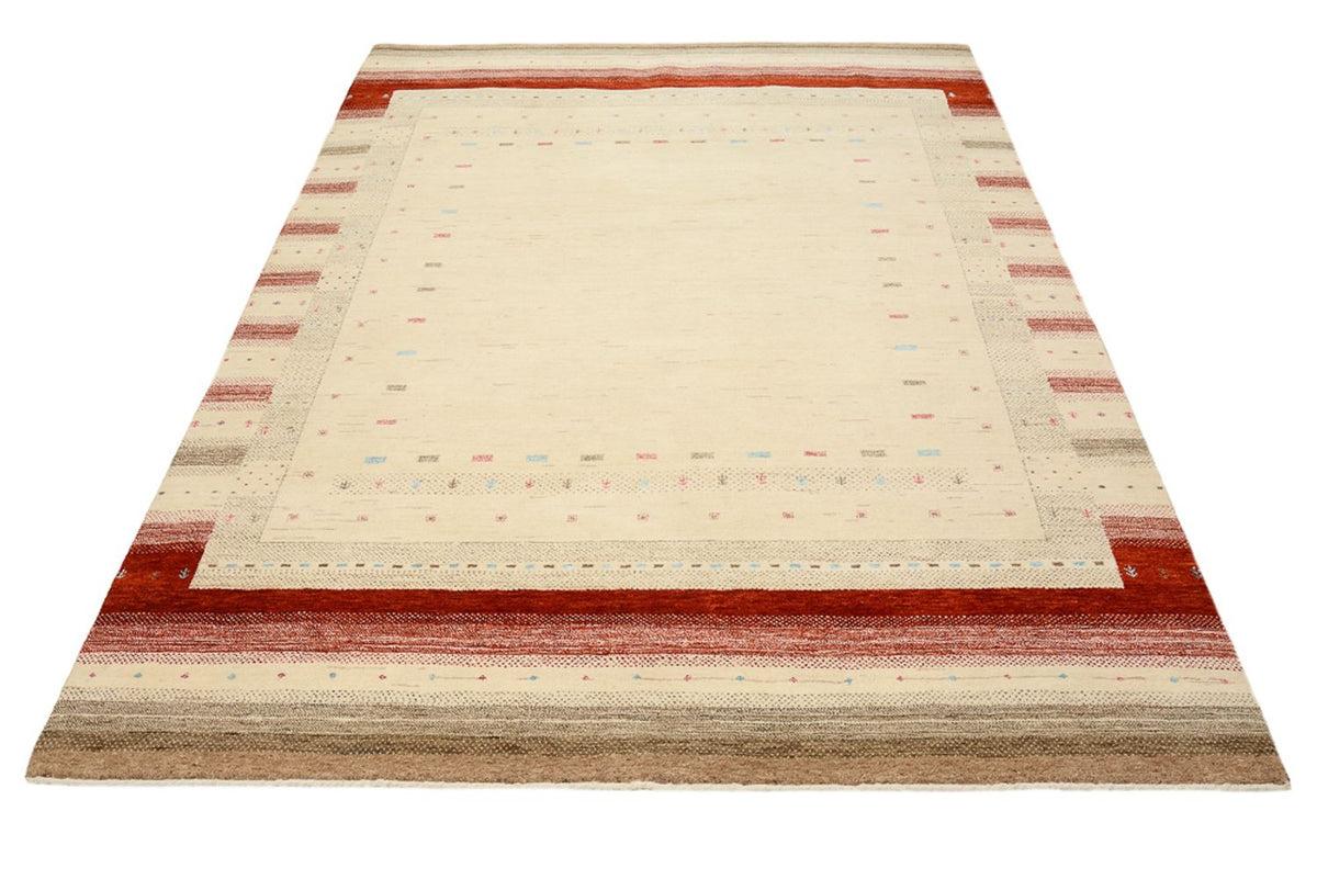 Gabbeh Rug - Loribaft Indus - 238 x 174 cm - light beige
