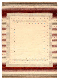 Gabbeh Rug - Loribaft Indus - 240 x 175 cm - light beige